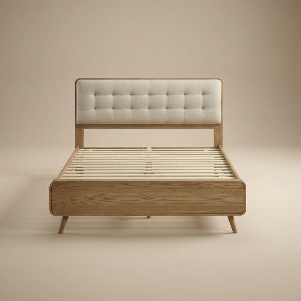 Robyn Light Ash Wood Platform Bed