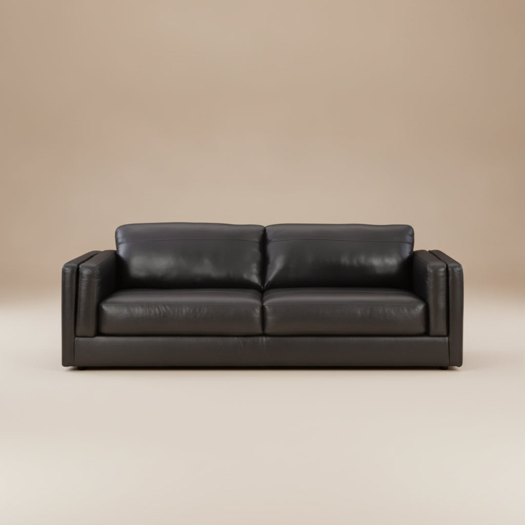 Amiata Leather Sofa - Natural