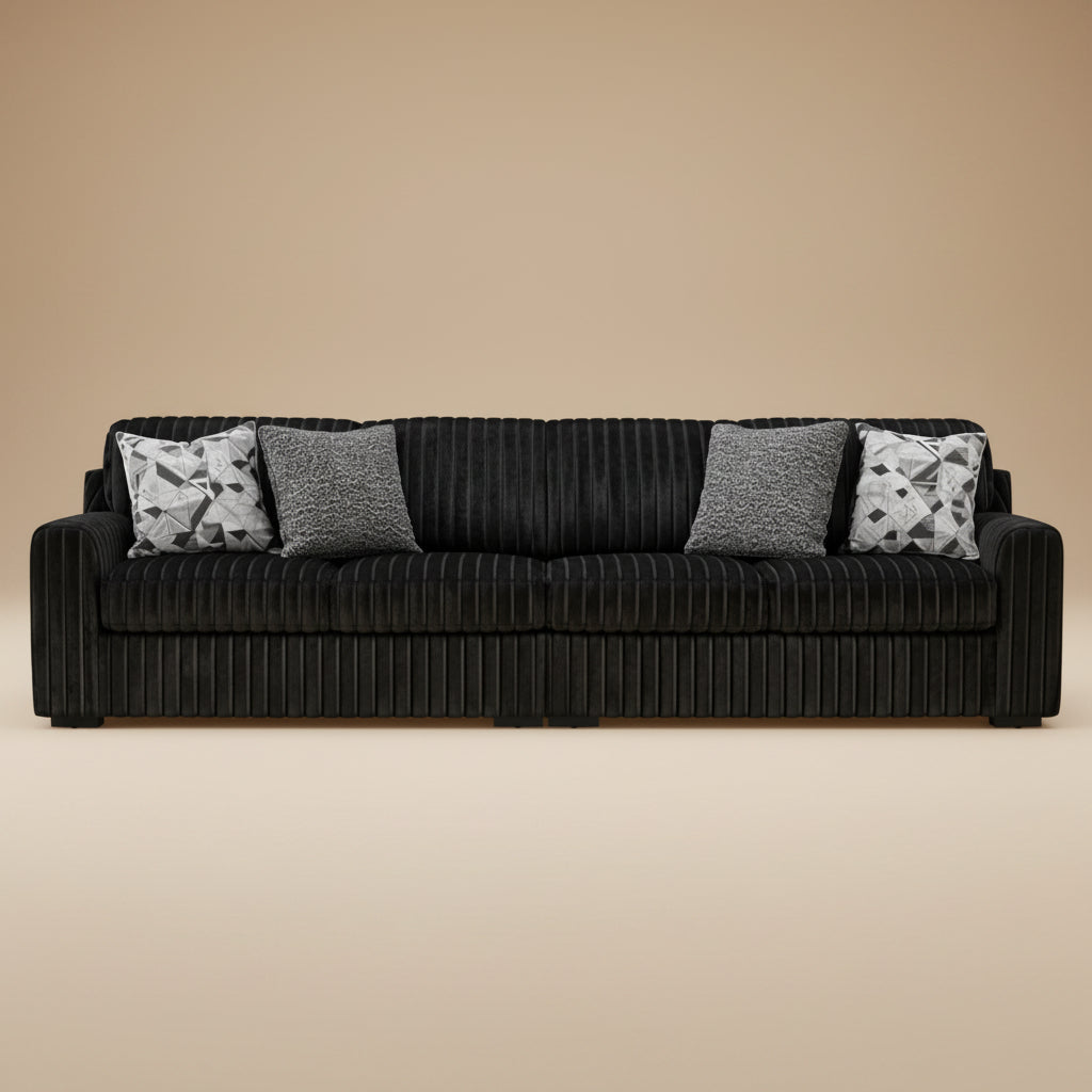 Midnight-Madness Corduroy Sofa