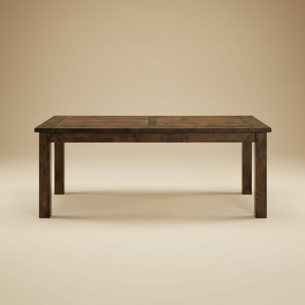 Coleman 79-Inch Solid Rubberwood Dining Table, Seats 8