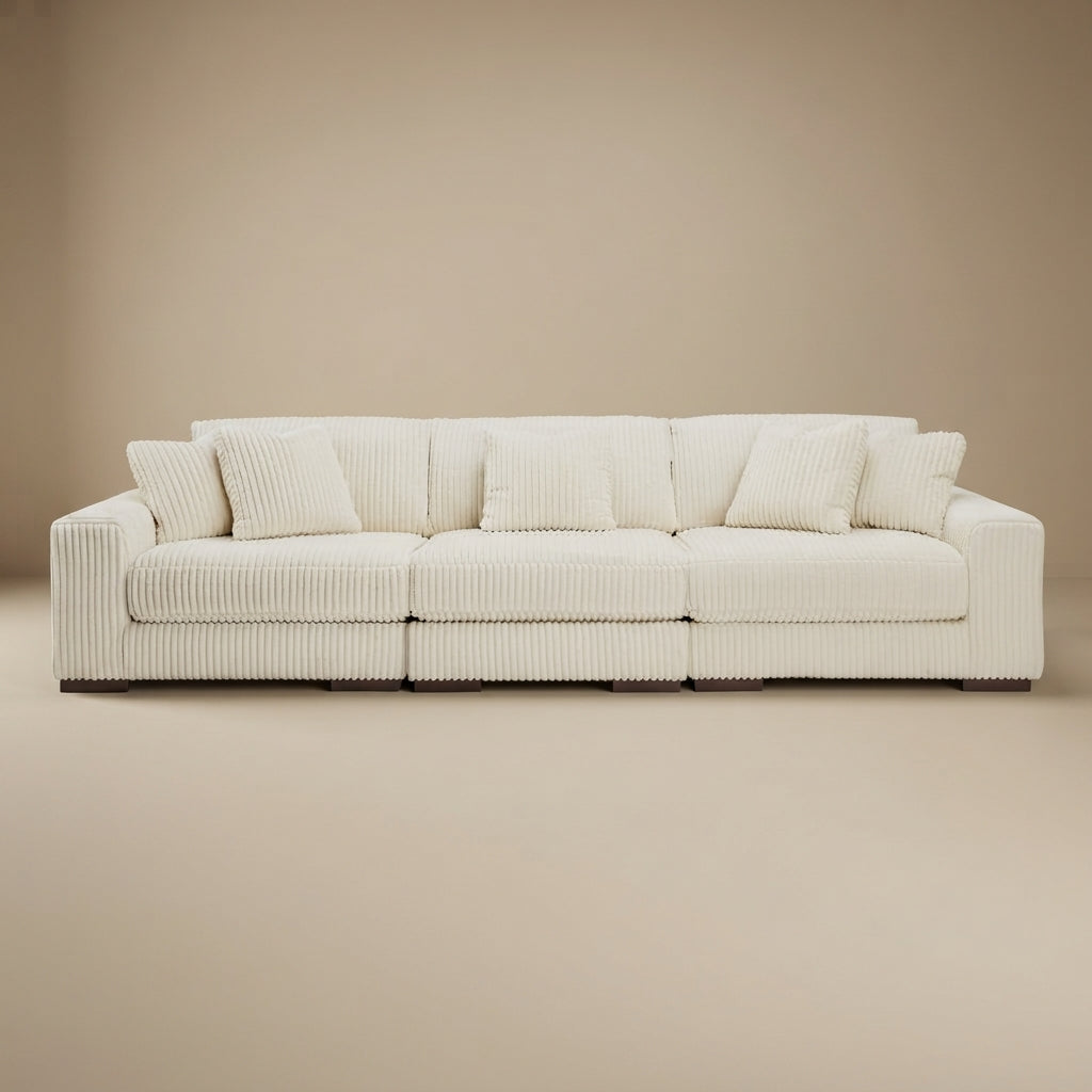 Lindyn 3-Piece Modular Modern Sofa - Ivory