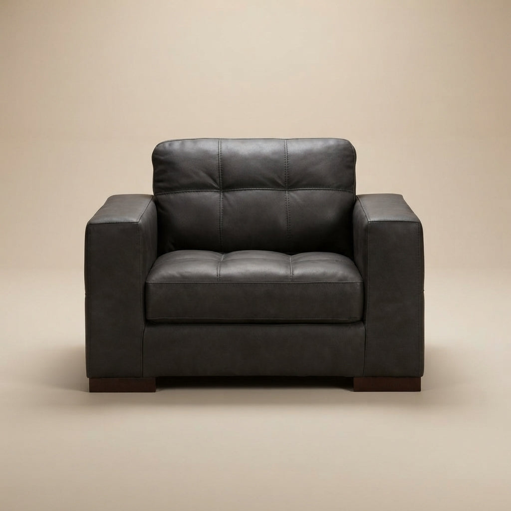 Luigi Chair and Ottoman - Natural