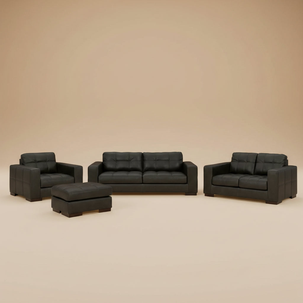Luigi Sofa, Loveseat, Chair and Ottoman - Natural