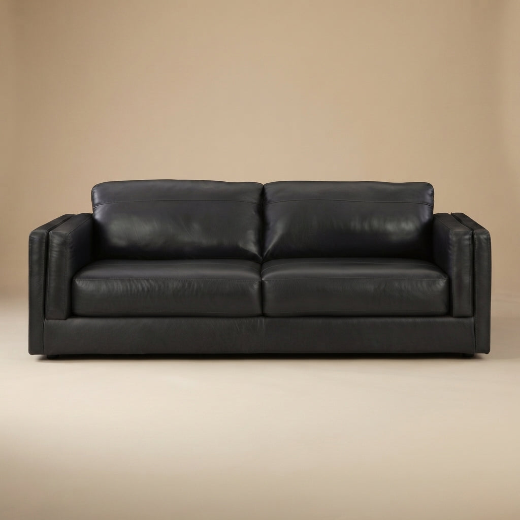 Amiata Leather Sofa - Natural