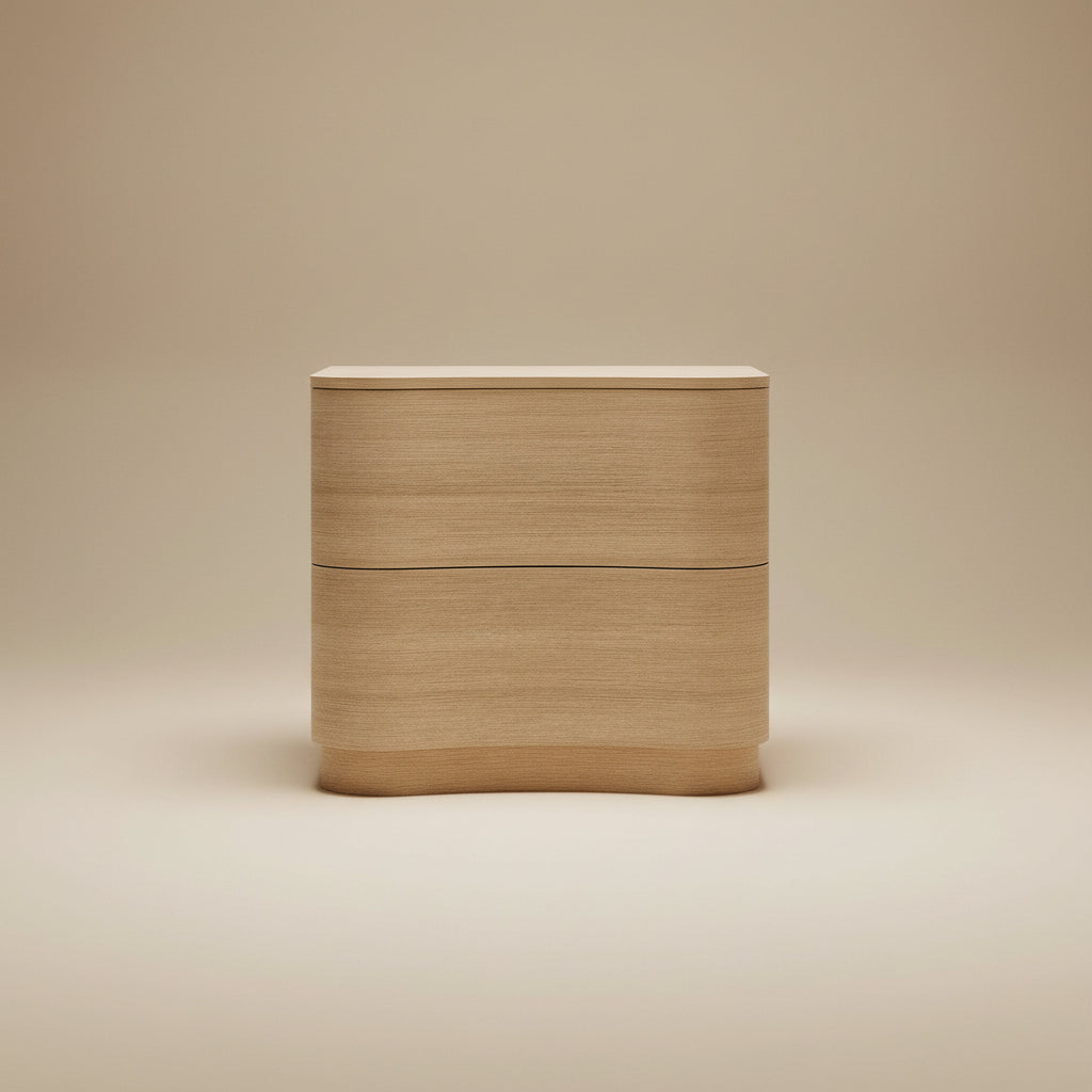 Mirae 2-Drawer Curved Nightstand by Modway