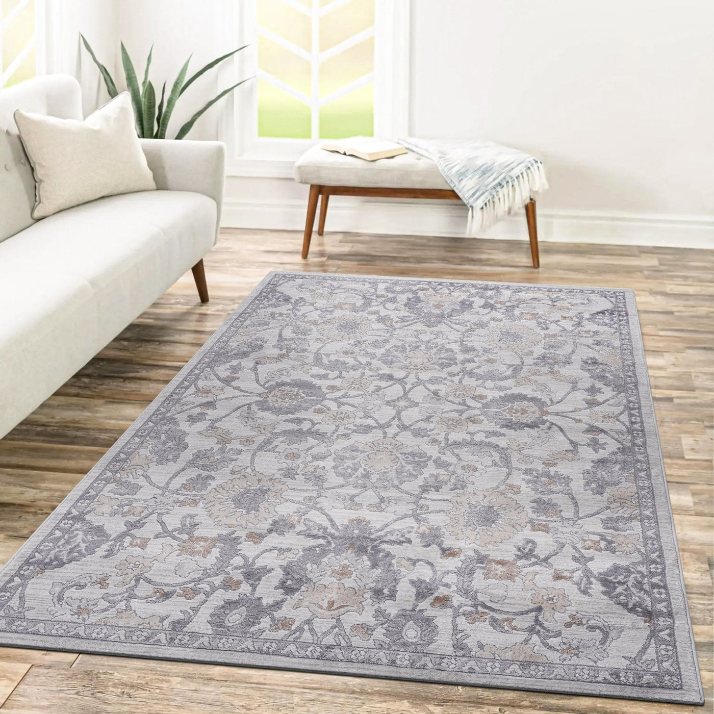 Marfi Sand Ivory Rug Size 6'7'' x 9'