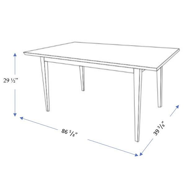 Adira Solid Wood Walnut XL Dining Table