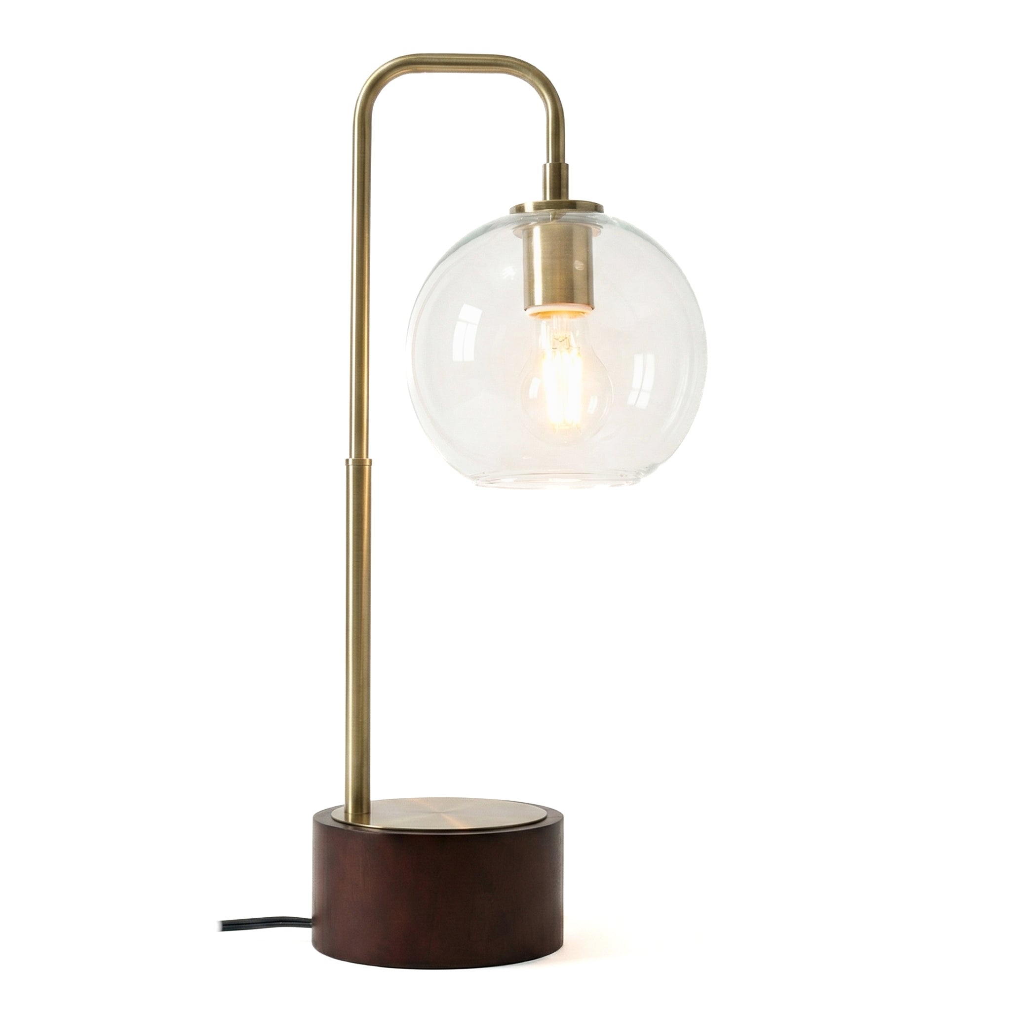 Aether Simple Glass Globe Arched Table Lamp