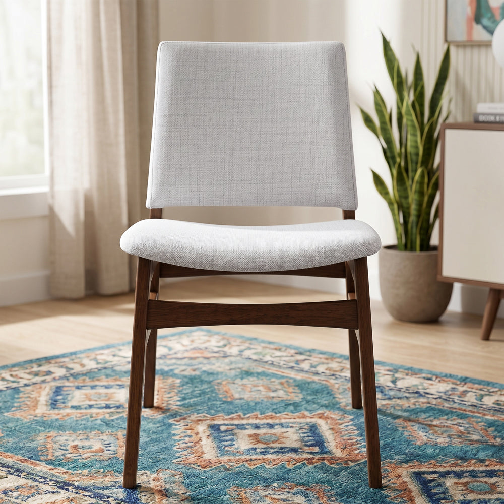 Alpha Light Grey Dining Chair - Set of 2