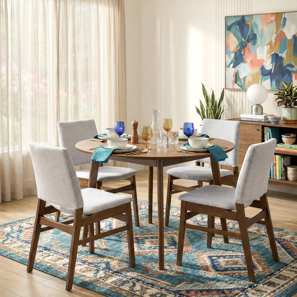 Alpha Light Grey Dining Chair - Set of 2