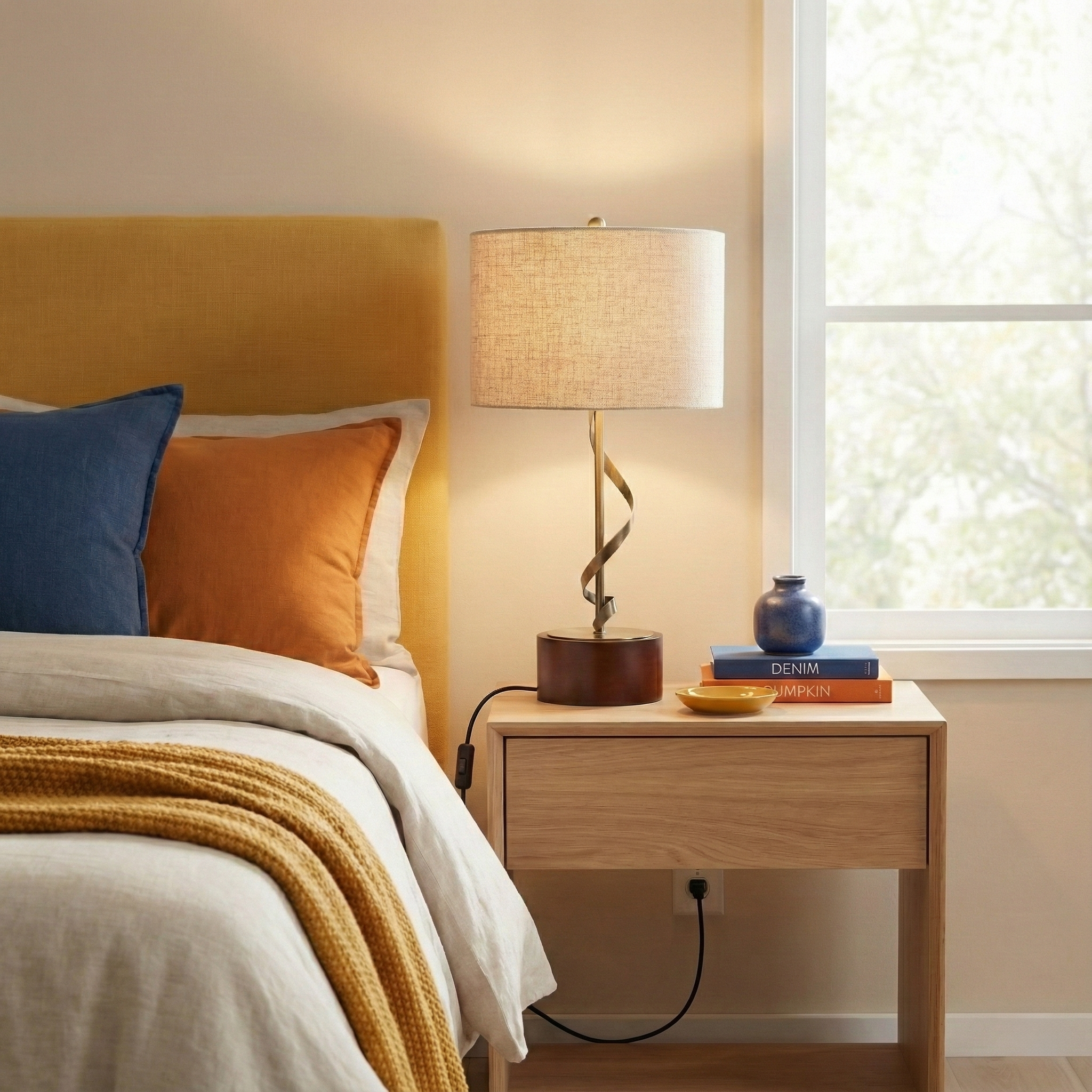 Apollo Twisted Metal Table Lamp