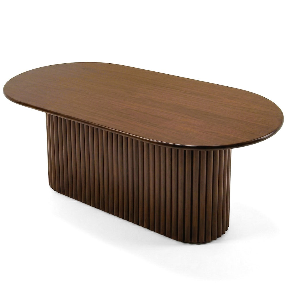 Ariel Walnut Oval Dining Table