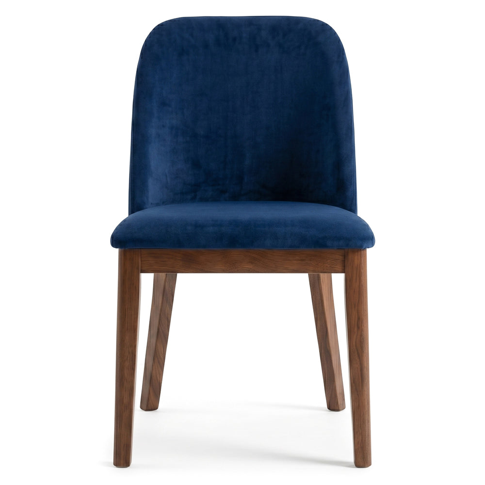 Belfast Navy Blue Velvet Dining Chair - Set of 2