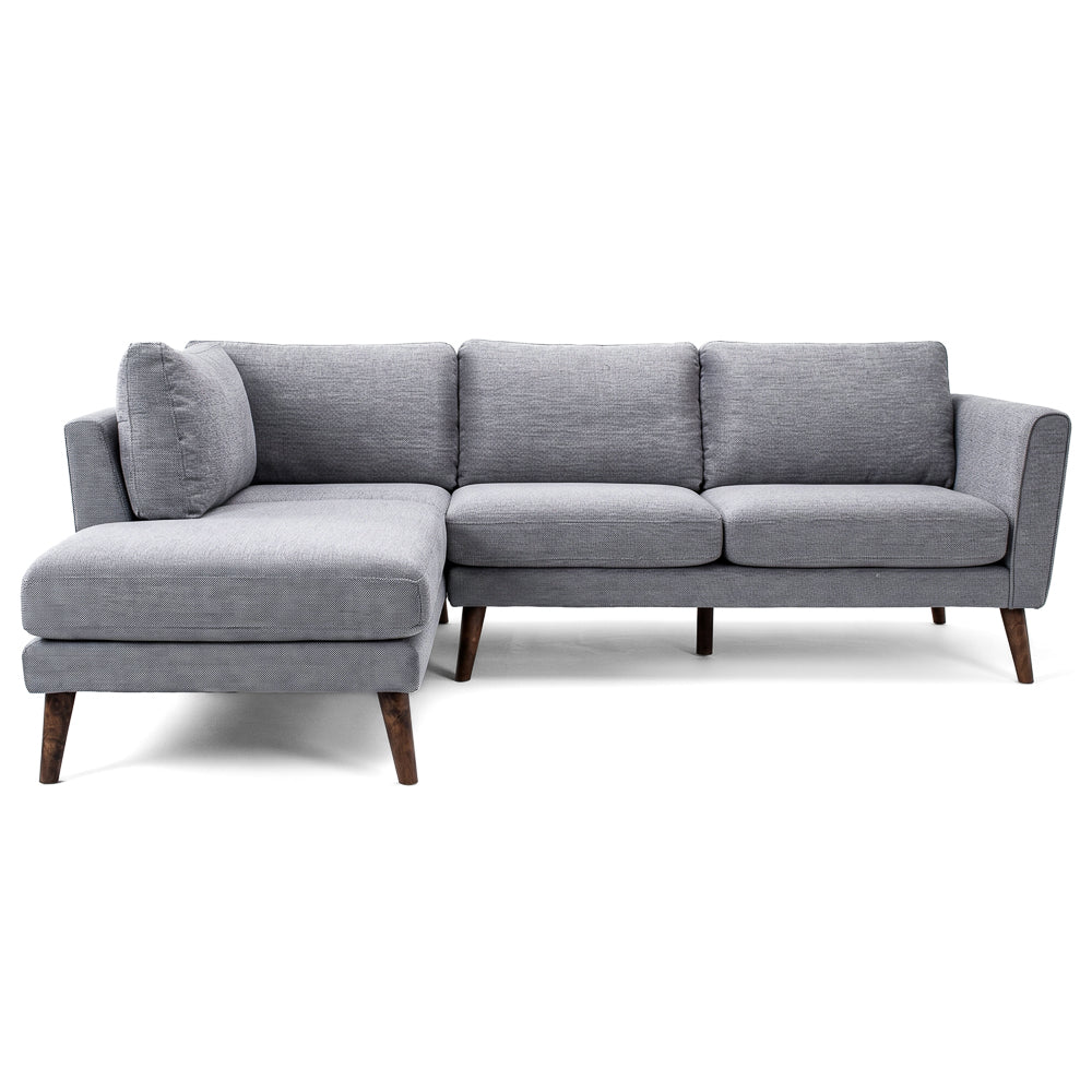 Bexley Grey Sectional Sofa Left Facing Chaise