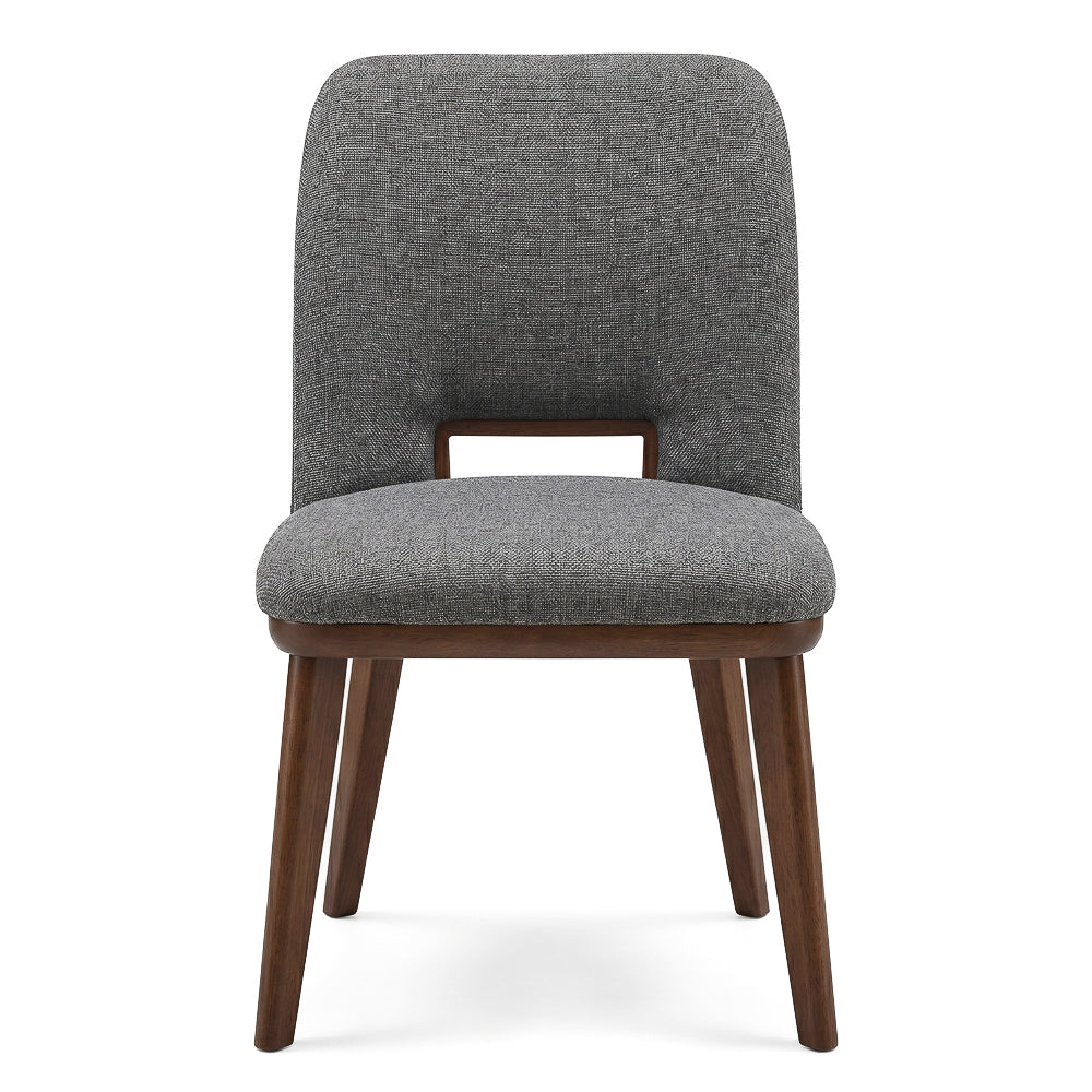 Bonney Dark Grey Fabric Dining Chair - Set of 2
