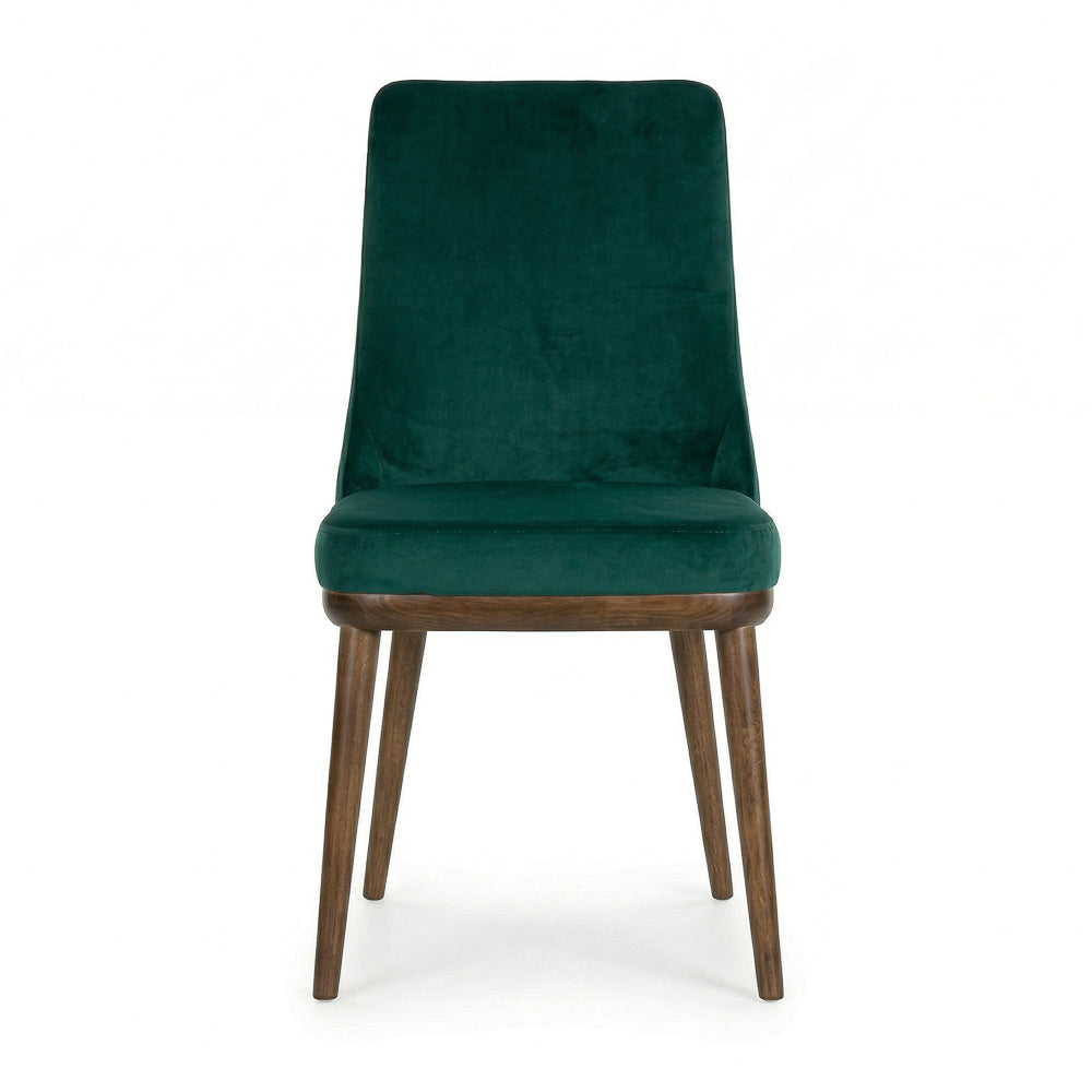 Brighton Emerald Green Velvet Dining Chair - Set of 2