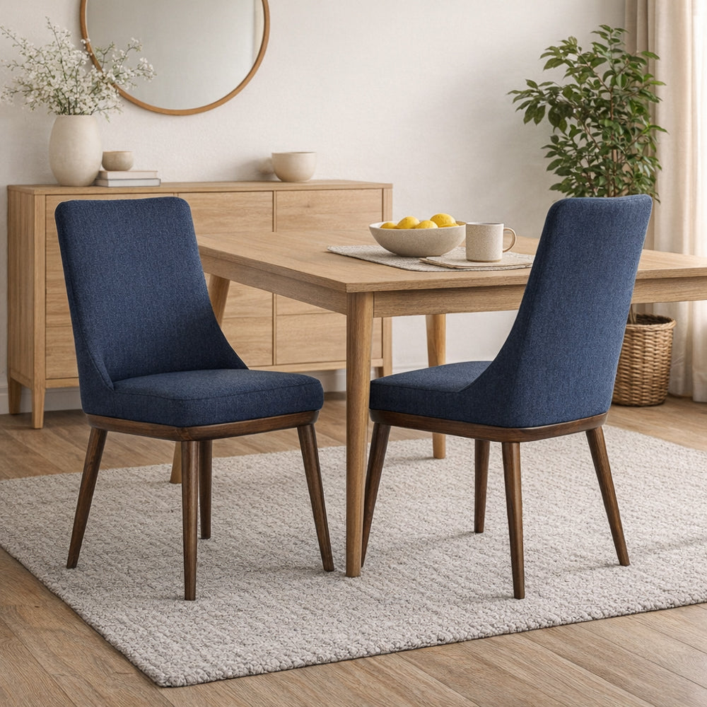 Brighton Navy Blue  Dining Chair - Set of 2