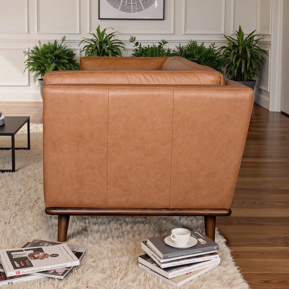 Brooklyn Cognac Leather Sofa