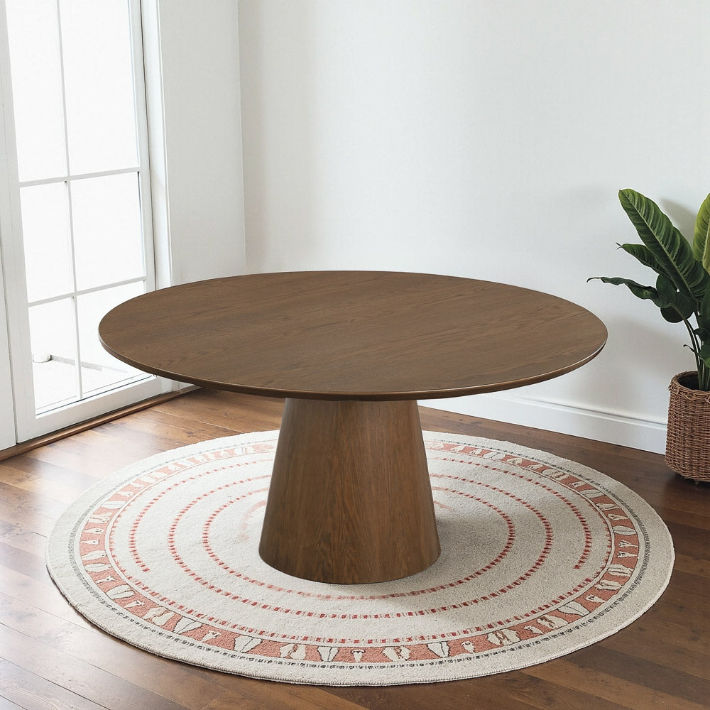 Camden Walnut Round Dining Table - Large