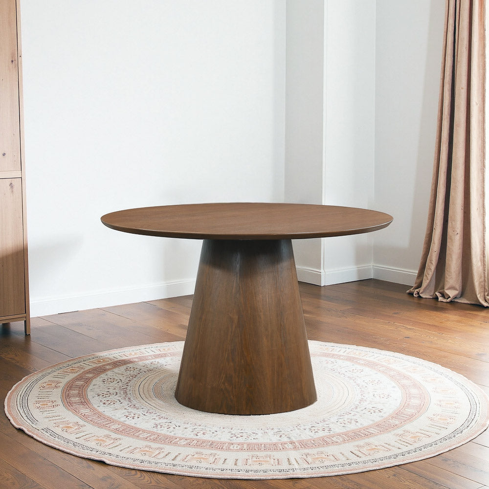 Camden Walnut Round Dining Table - Small