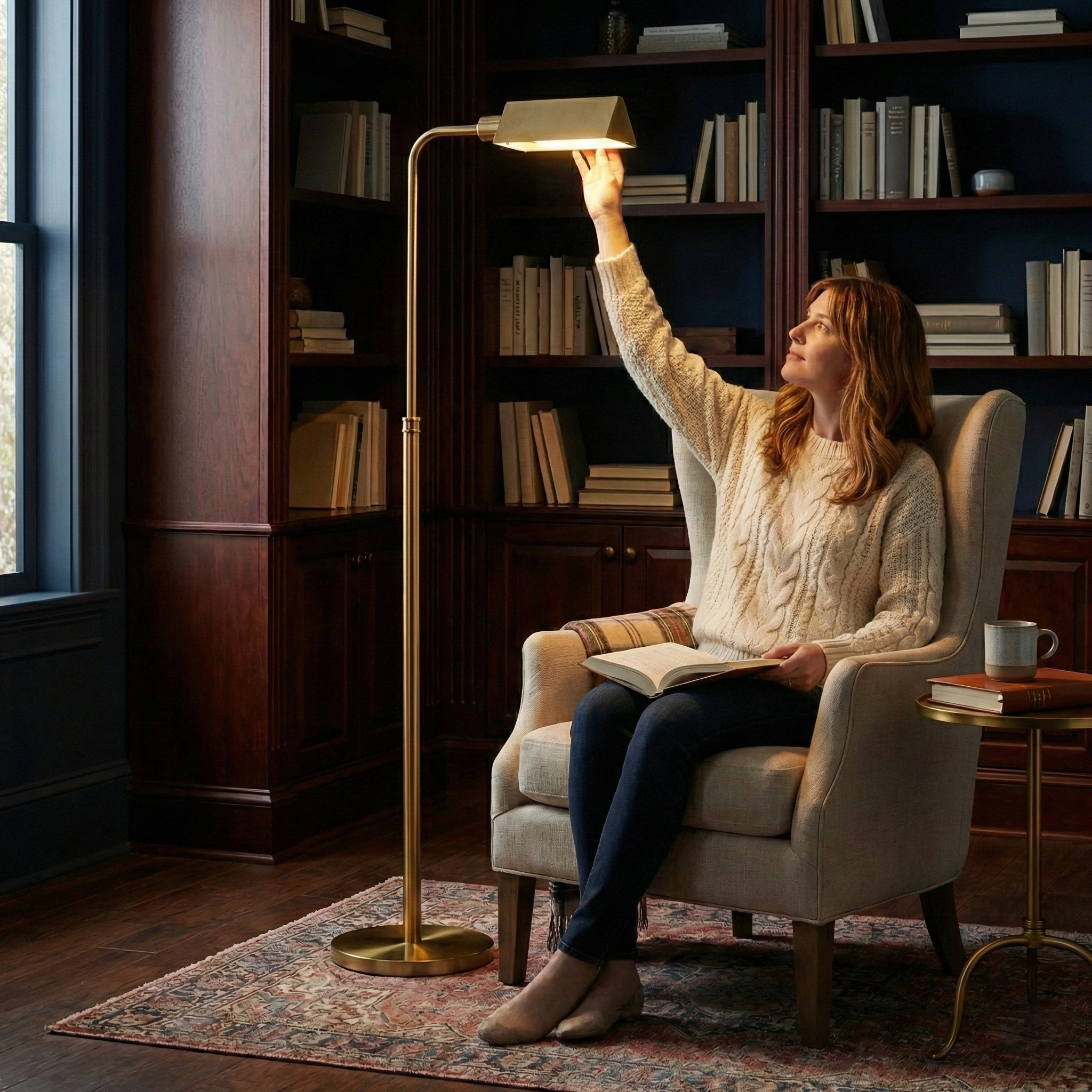 Charm Floor Lamp - Gold outer + White Inner