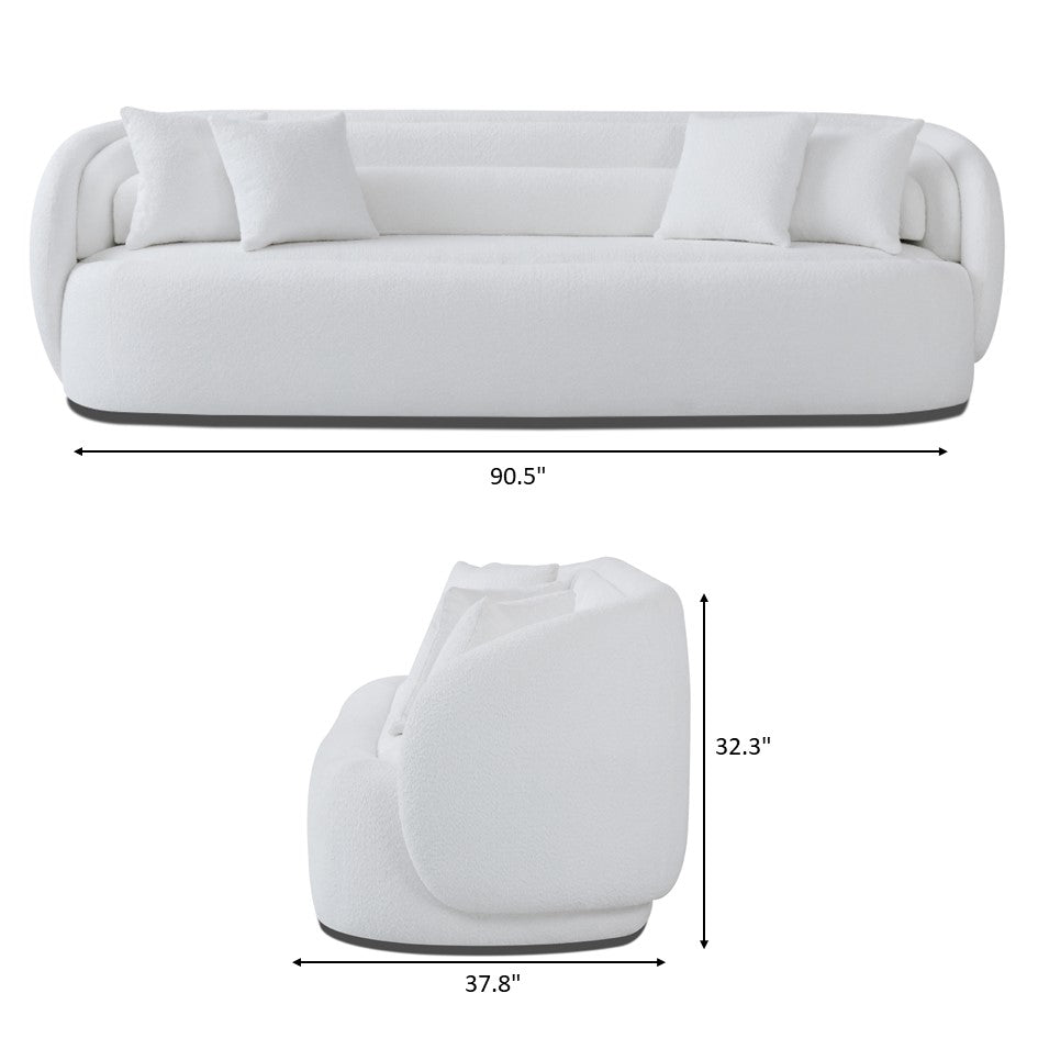 Chelsea Ivory Boucle Sofa