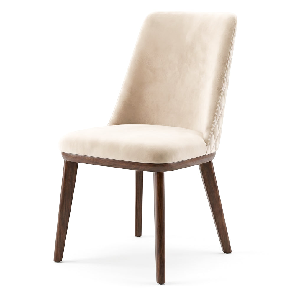 Cloud Beige Velvet Dining Chair - Set of 2