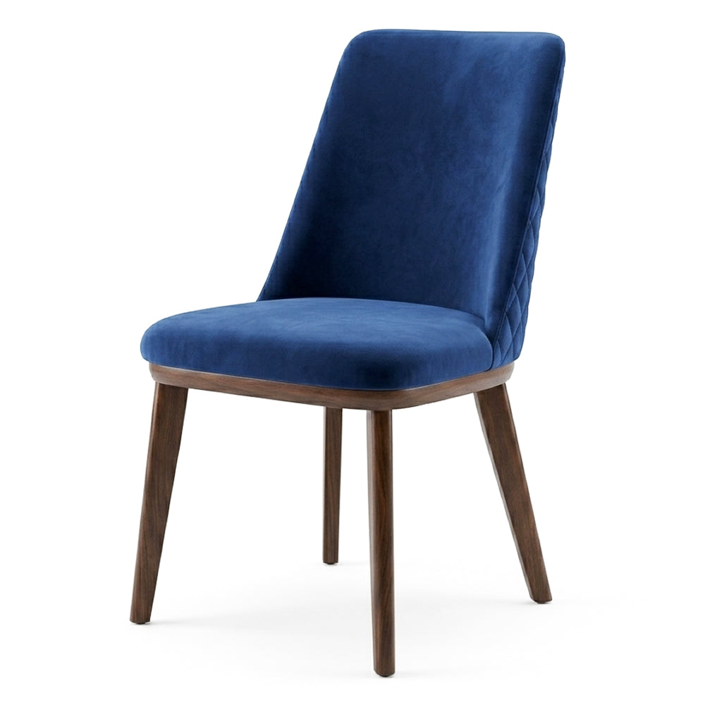 Cloud Navy Blue Velvet Dining Chair - Set of 2