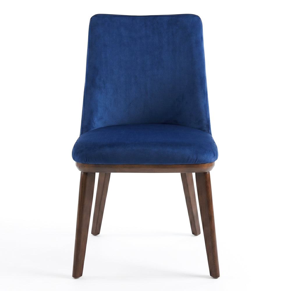 Cloud Navy Blue Velvet Dining Chair - Set of 2