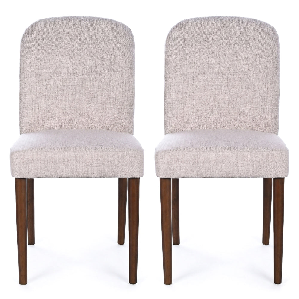 Coup Beige Fabric Dining Chair - Set of 2