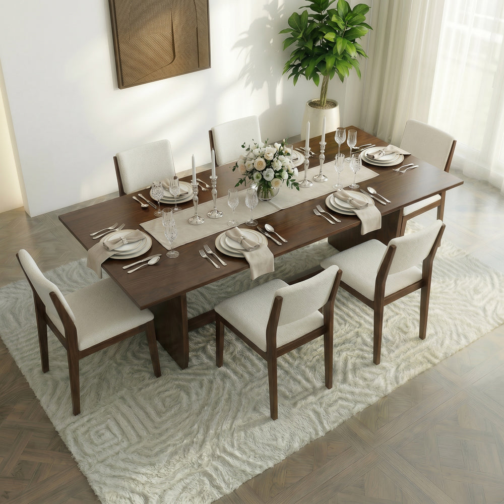 Donna Walnut Dining Table