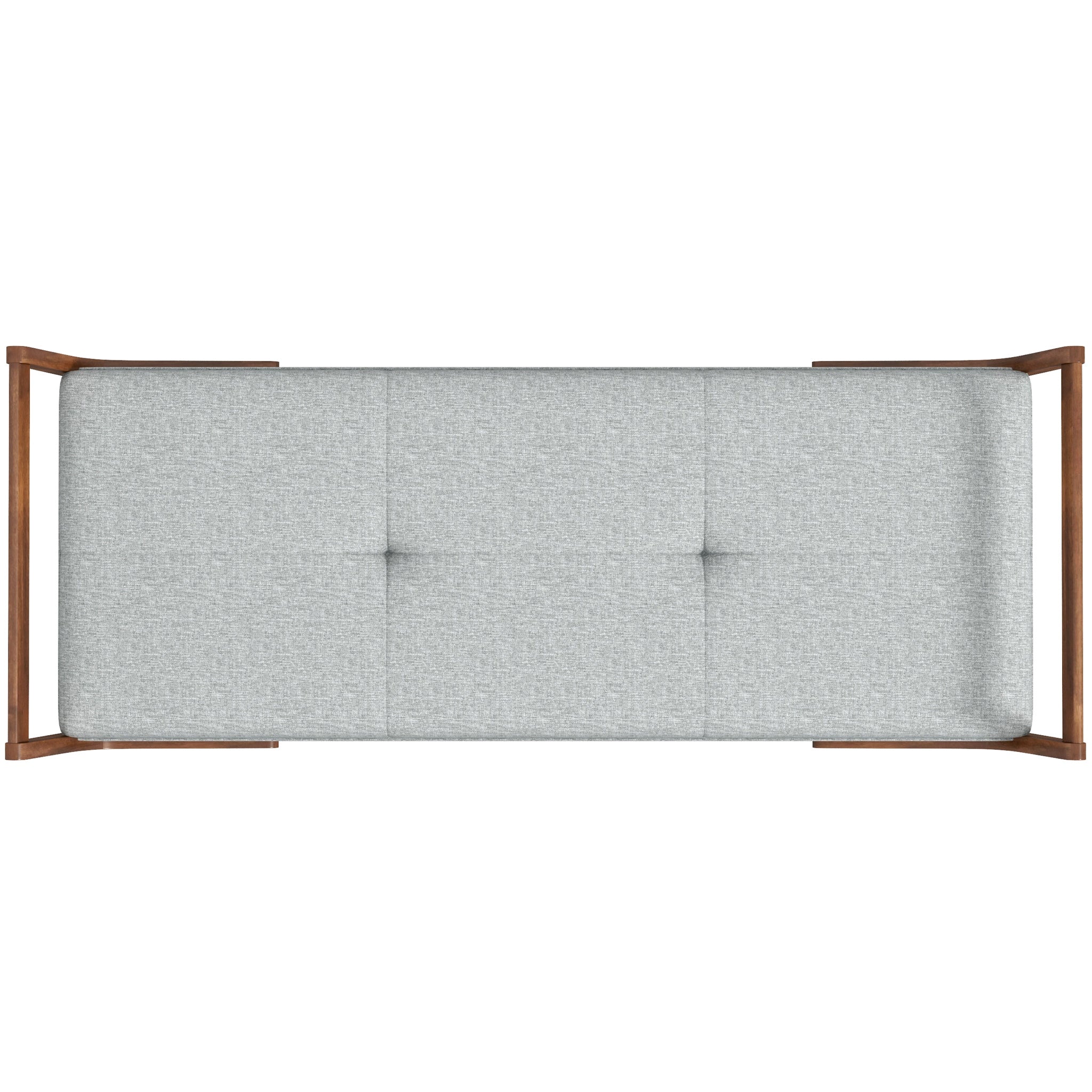 Dresden Grey Fabric Bench