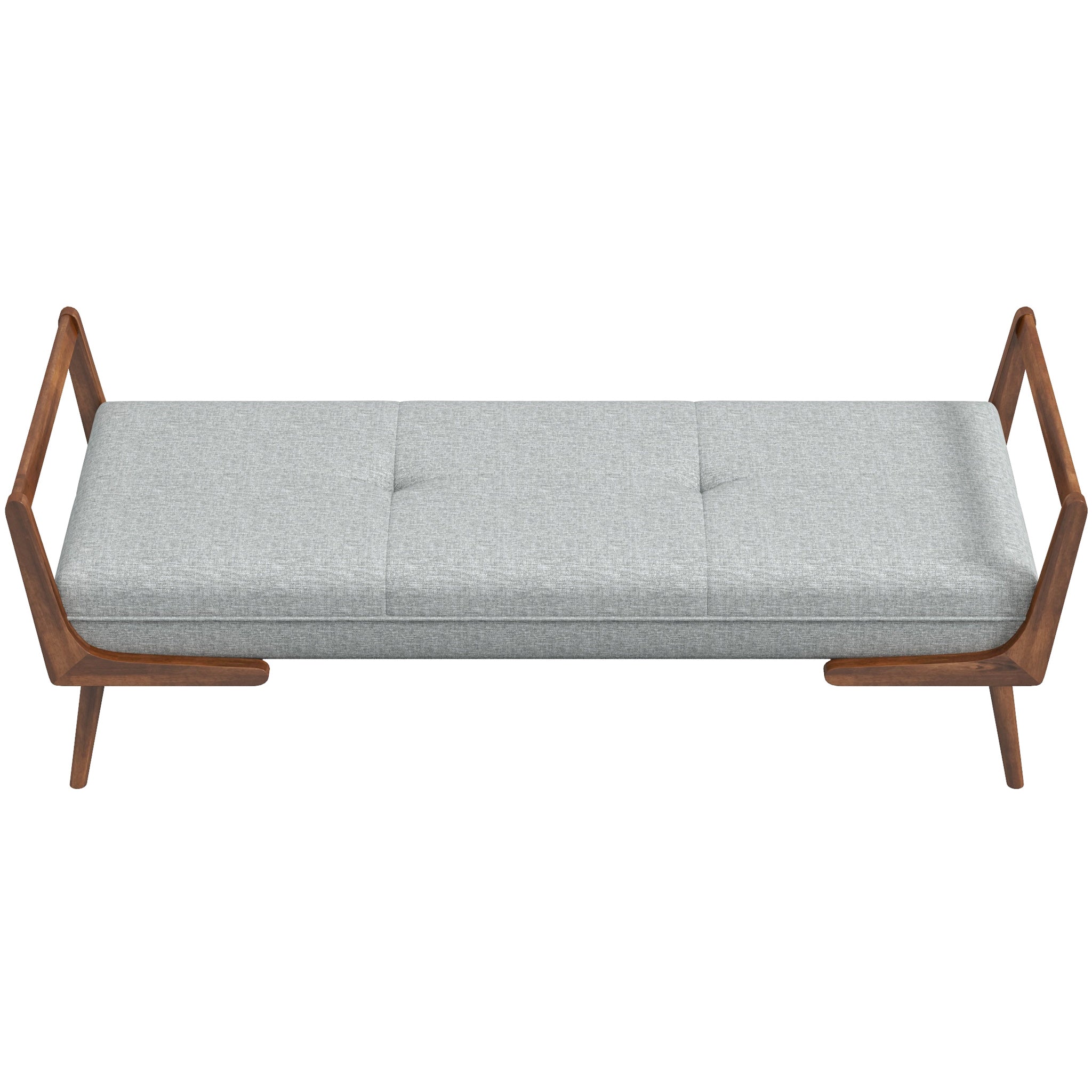 Dresden Grey Fabric Bench