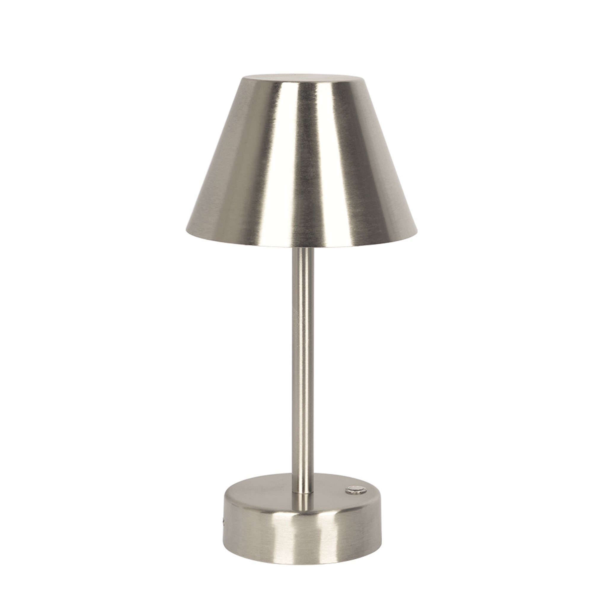 Elegance Brushed Nickel Rechargeable LED Table Lamp