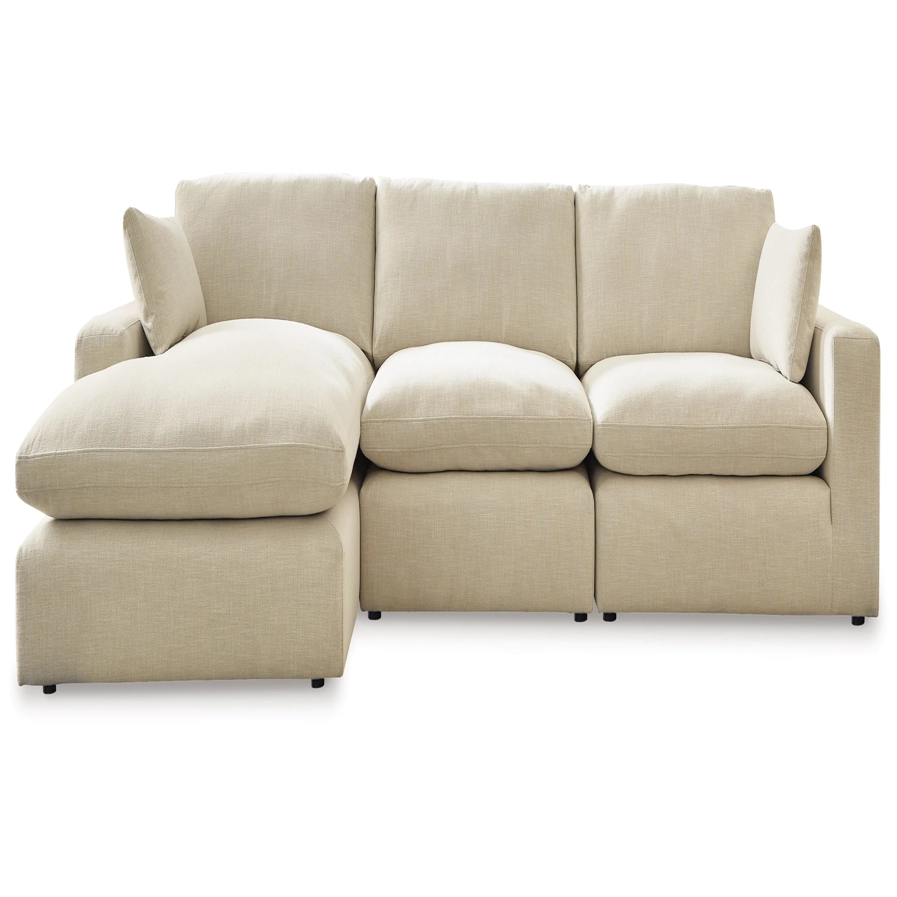 Elyza 3-Piece Fabric Sectional Sofa with Chaise