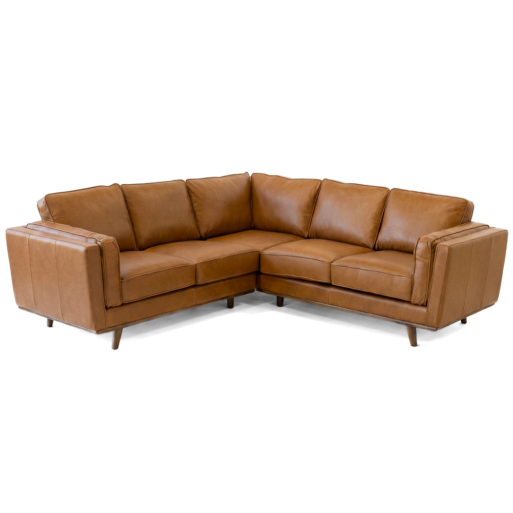 Ernest Tan Leather Corner Sofa