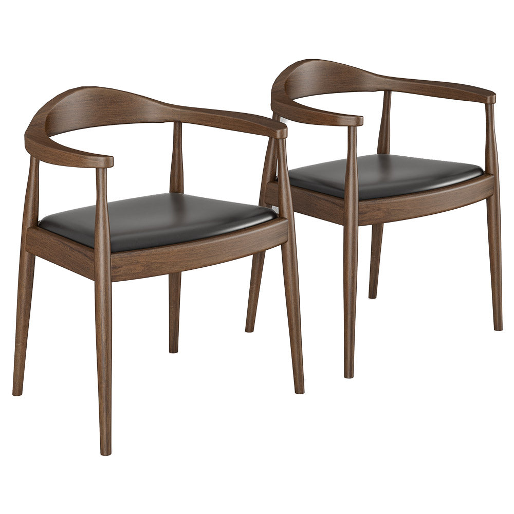 Freya Dining Chair - Black Vegan Leather