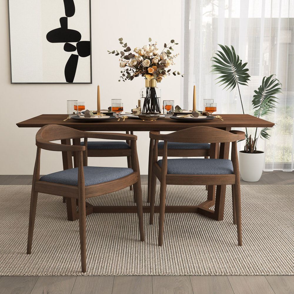 Freya Dining Chair - Grey Fabric