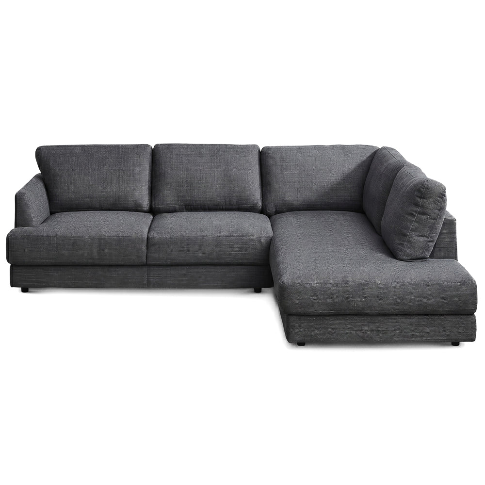 Glendale Grey Fabric L-Shaped Right Sectional Sofa