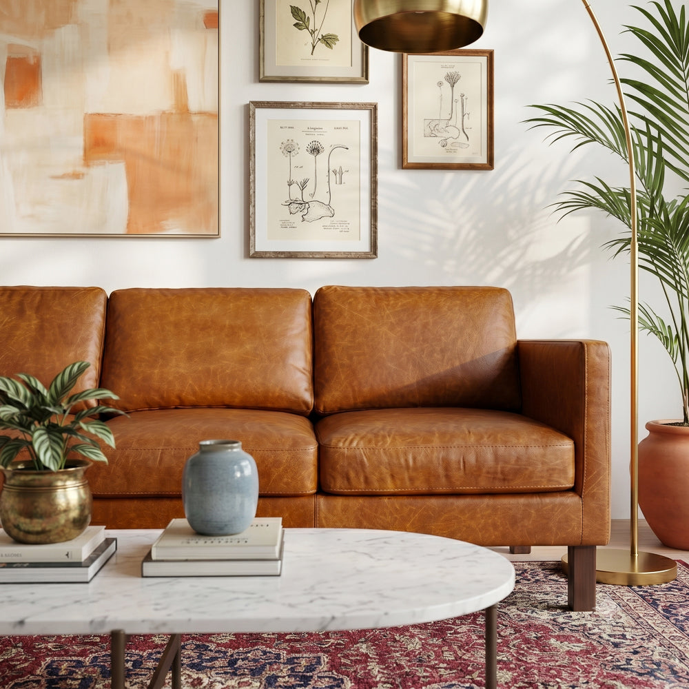 Granada Leather Sofa - Waxy Cognac
