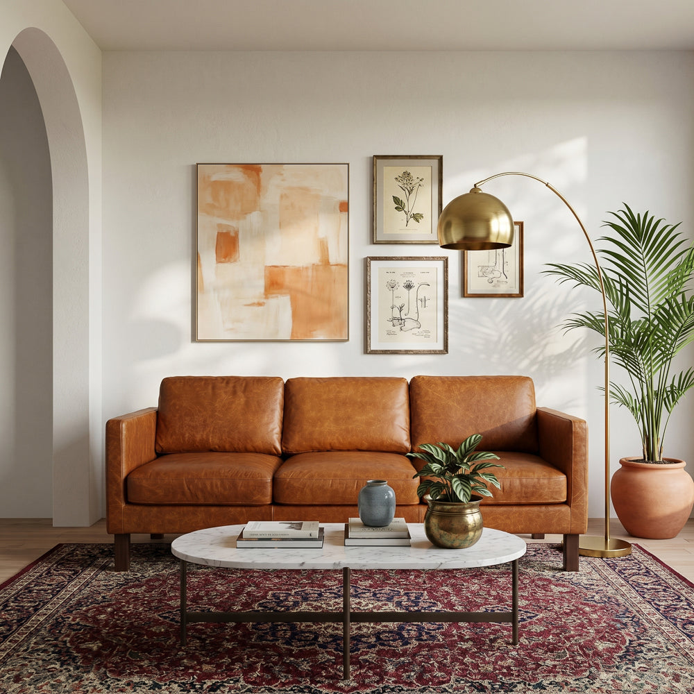 Granada Leather Sofa - Waxy Cognac