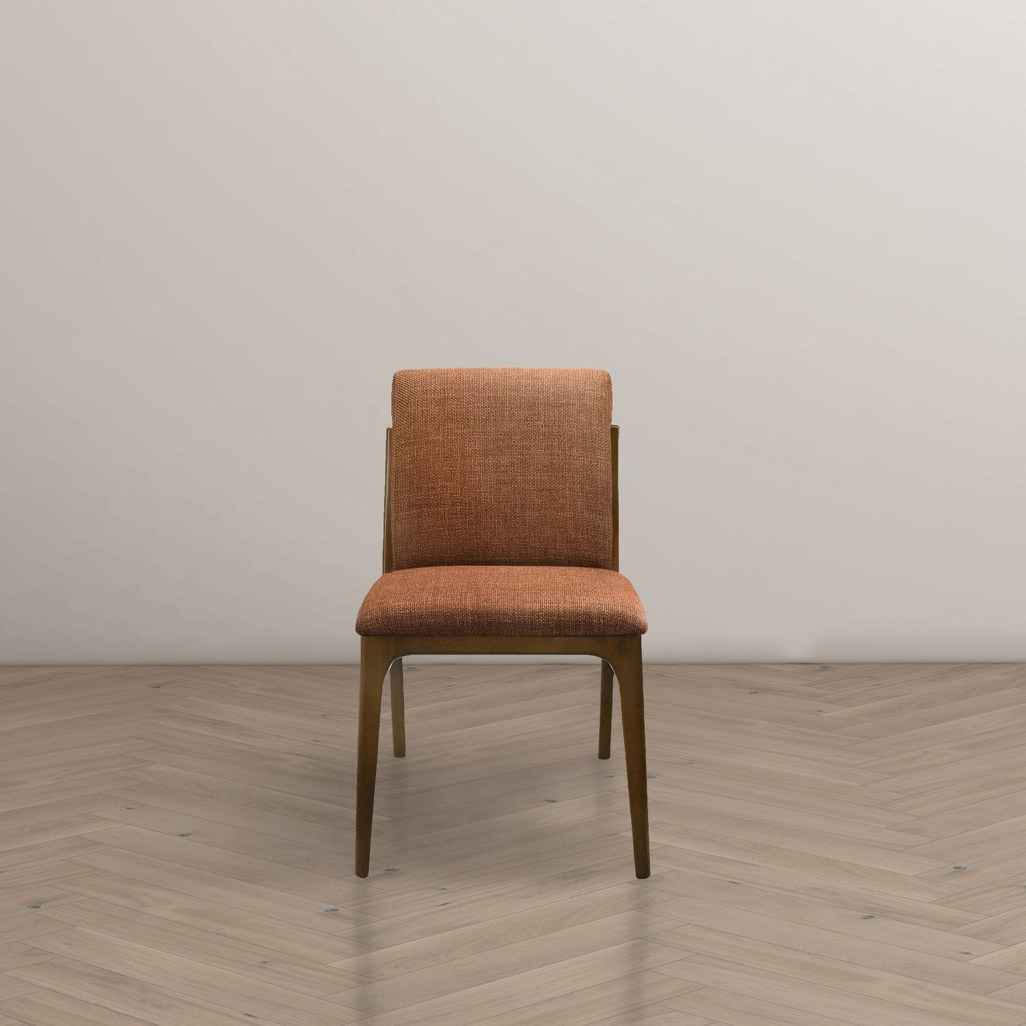 Griffin Orange Fabric Dining Chair Set of 2
