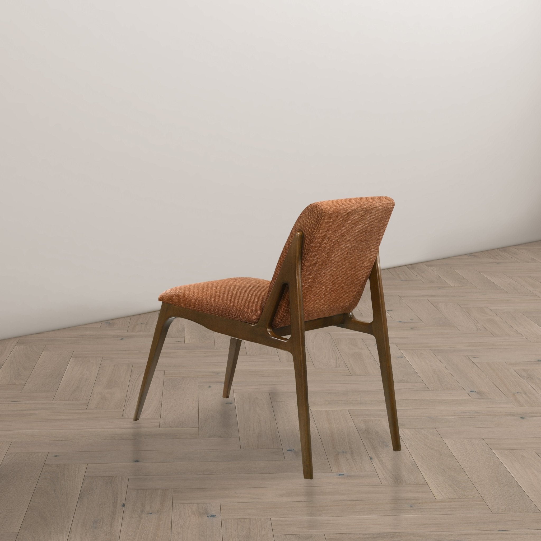 Griffin Orange Fabric Dining Chair Set of 2