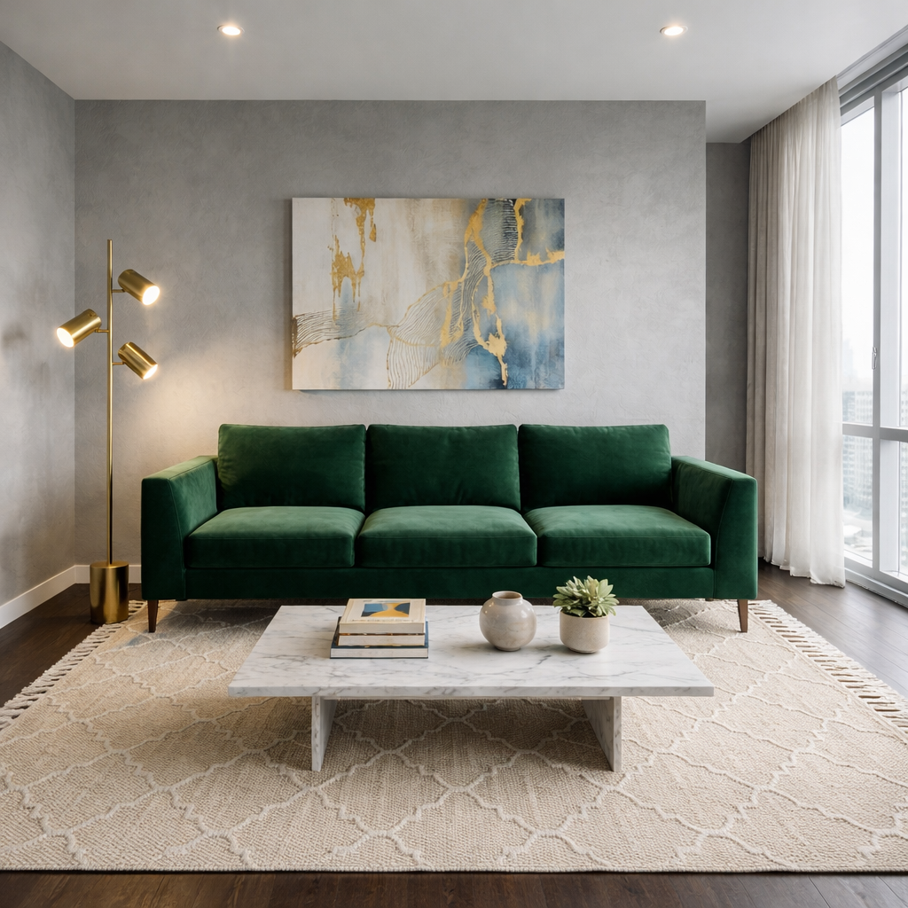 Harmony Brassed Gold Floor Lamp