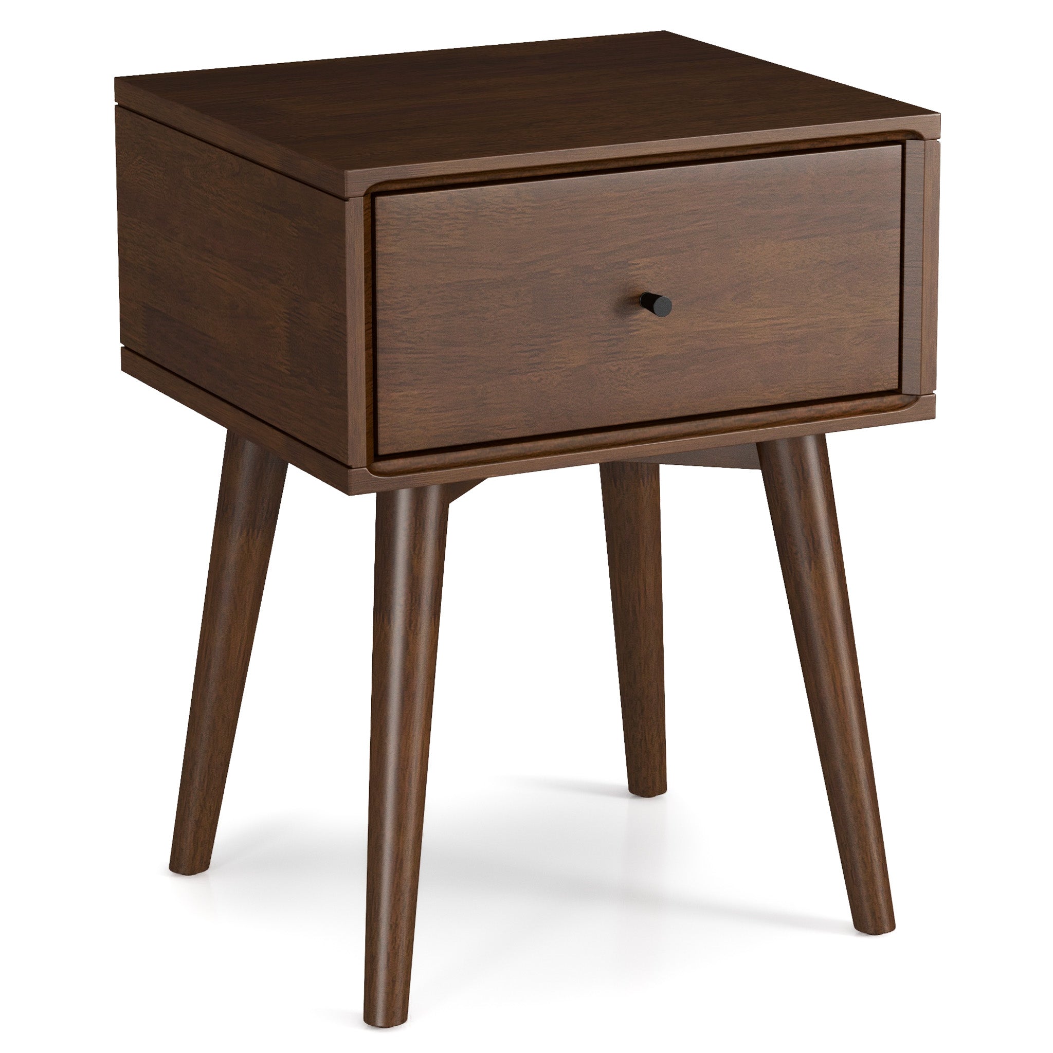 Hayes Solid Wood Nightstand Walnut