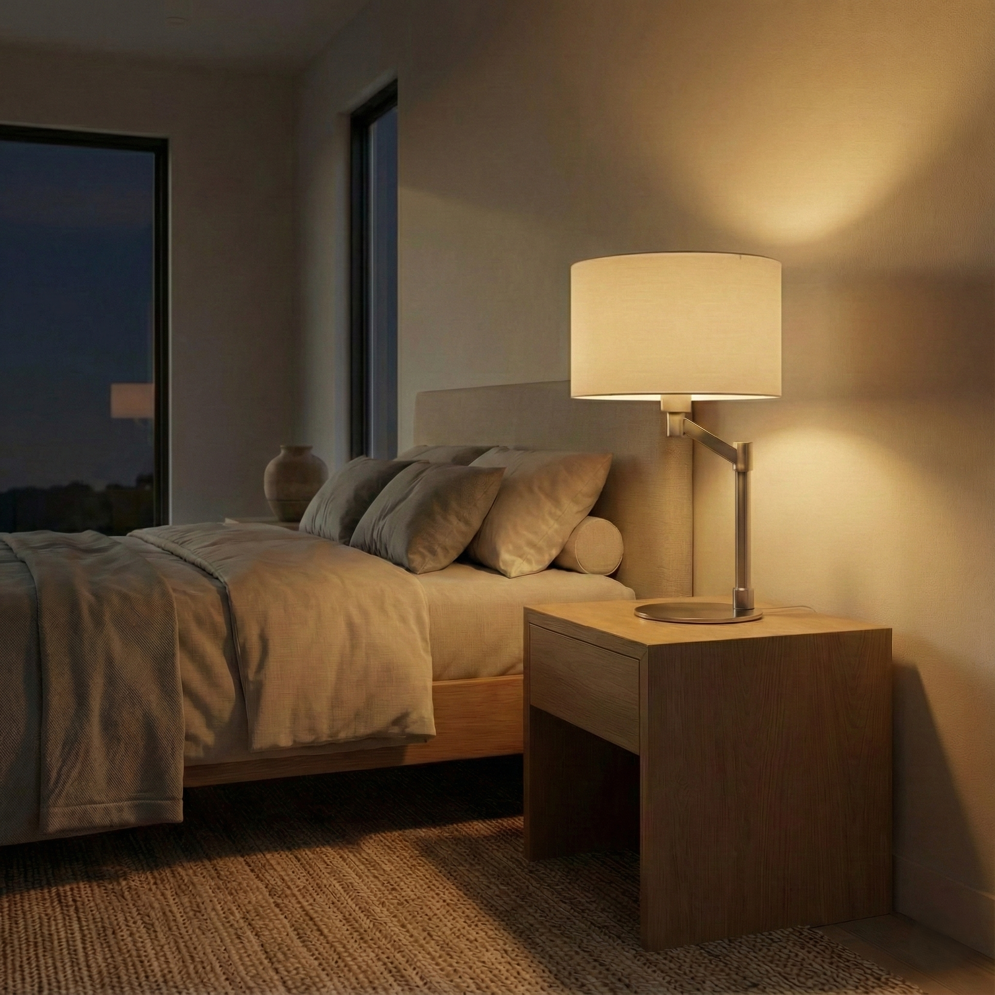 Horizon Brushed Nickel Table Lamp