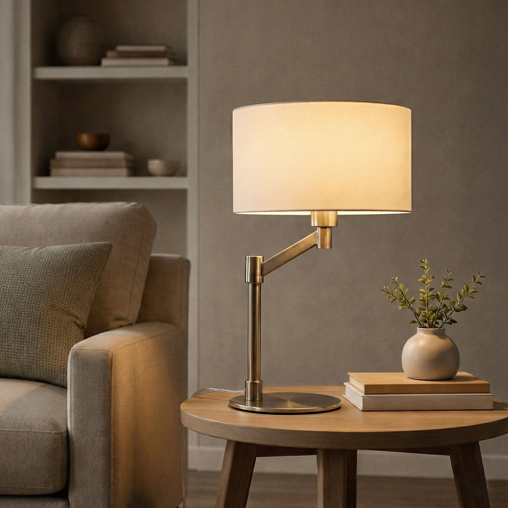 Horizon Brushed Nickel Table Lamp