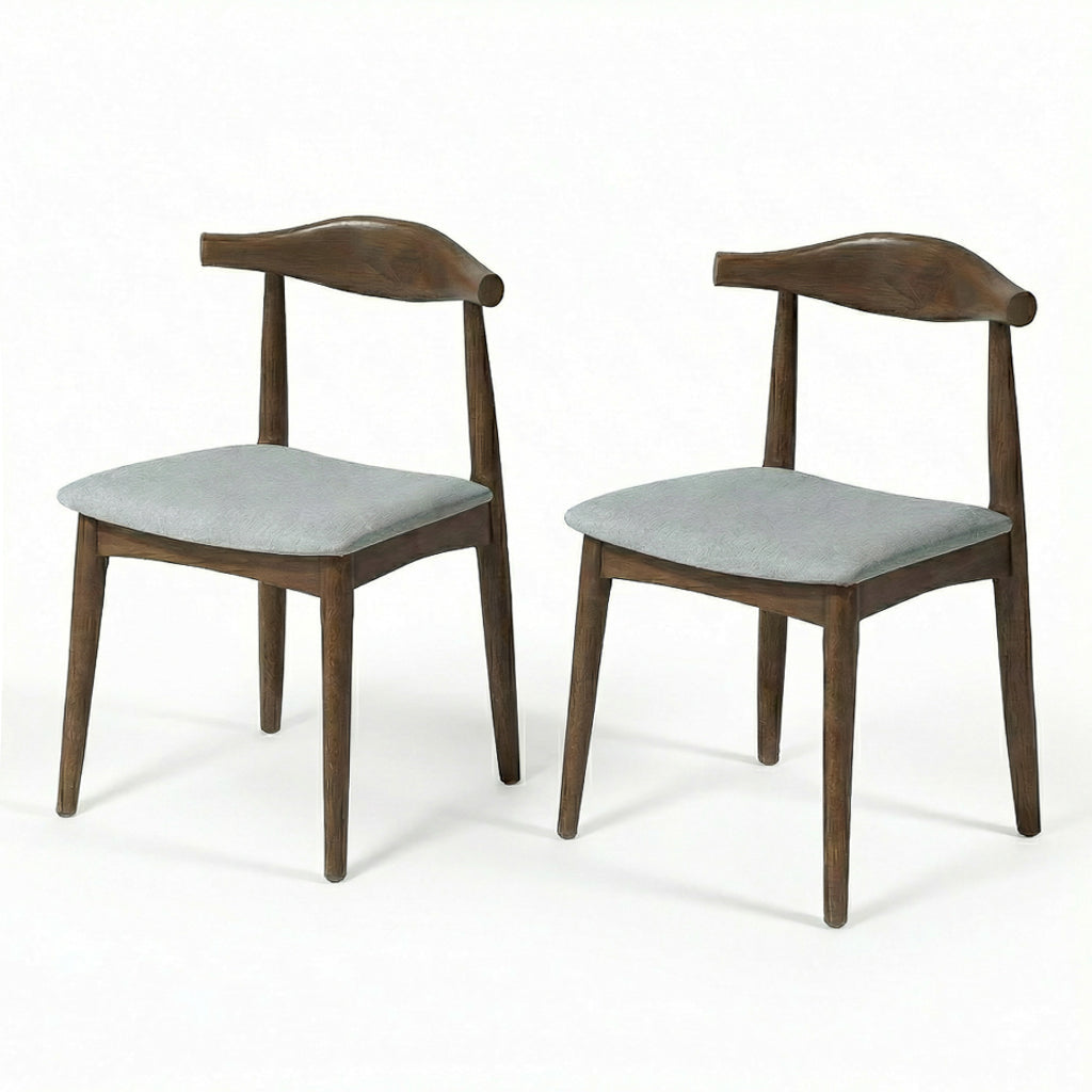Juliet Grey Fabric Dining Chair - Set of 2