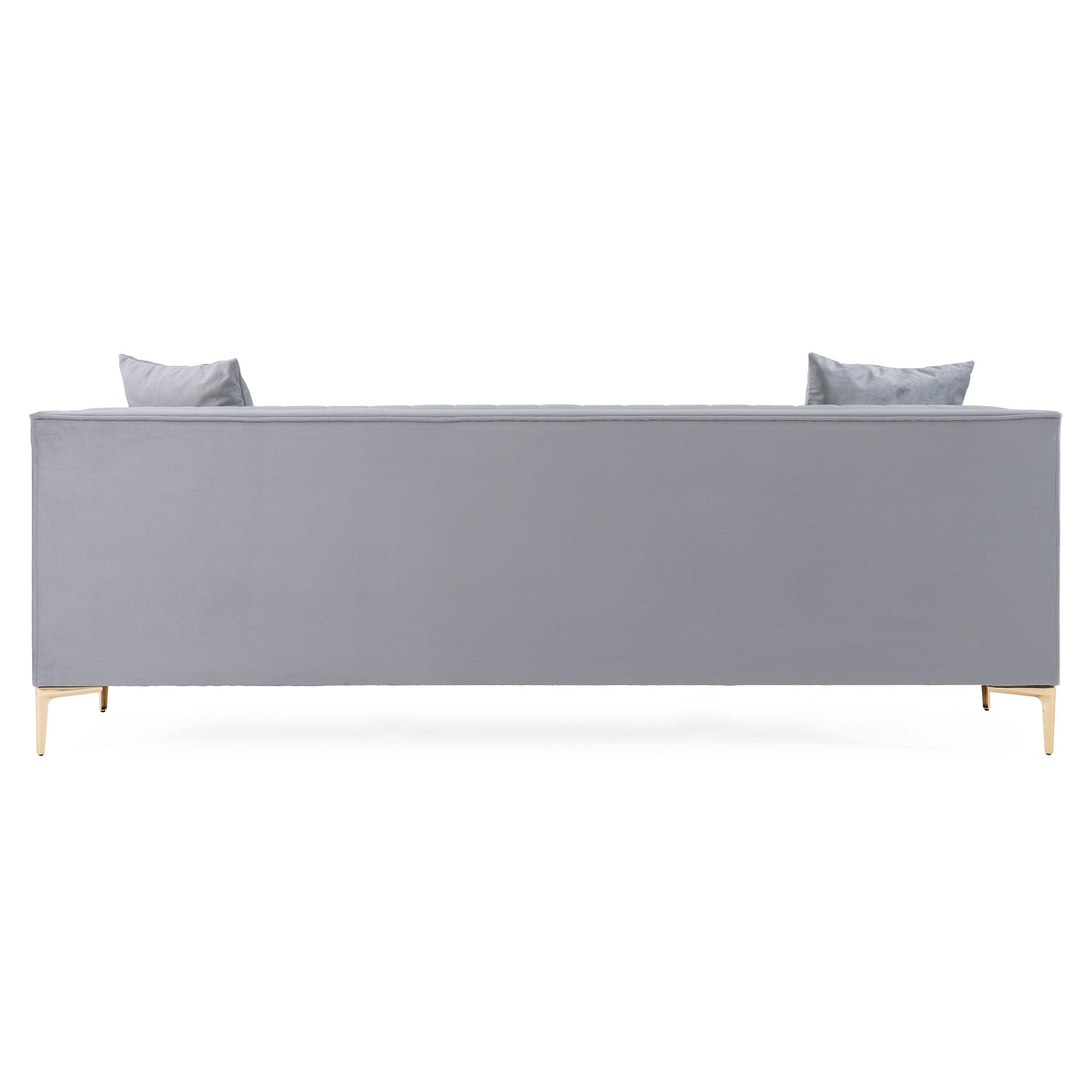 Kendra Light Grey Velvet Sofa