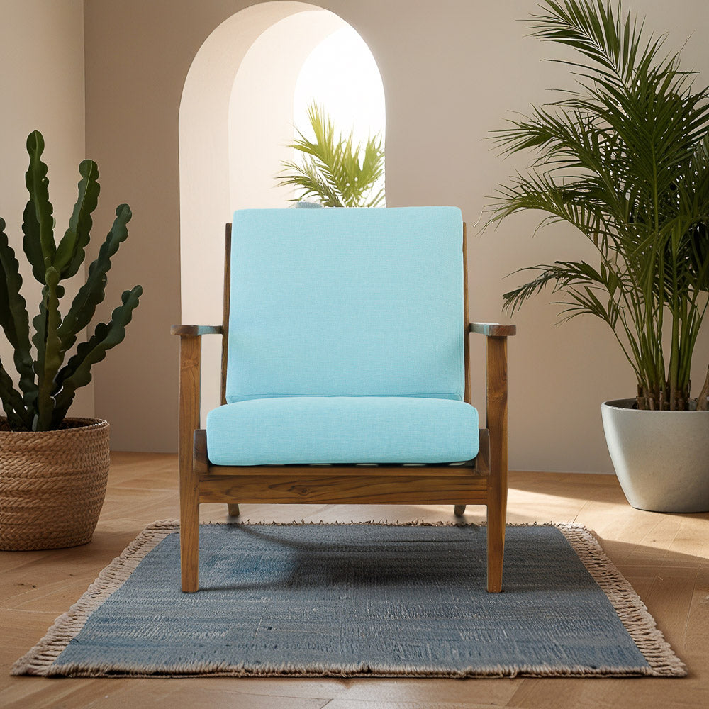 Kyle Lounge Chair - Sky Blue